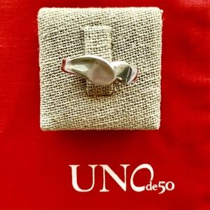 NWT! UNO de 50 Men's Ring "Glacier" ANI0410; 10.5